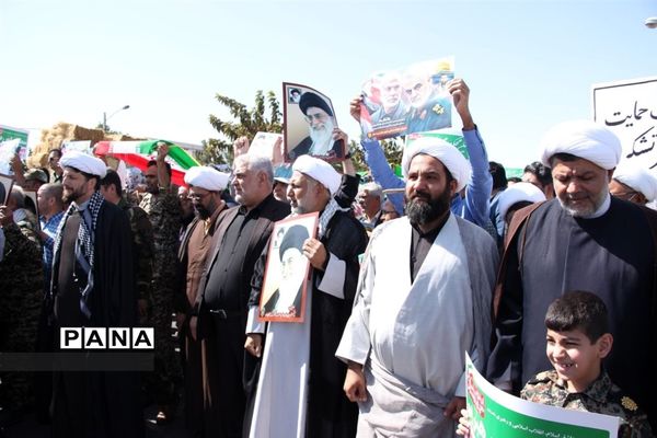 راهپیمایی مردم تربت‌جام در محکومیت تحرکات اغتشاشگران