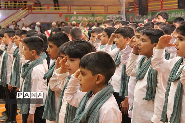 اجتماع بزرگ نسل غیور در پی محکومیت اهانت به مقدسات و اقدامات هنجار شکنانه آشوبگران در برخوار/ اصفهان