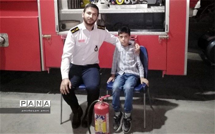 مصاحبه با مامور آتش نشانی منطقه 5 کرمانشاه