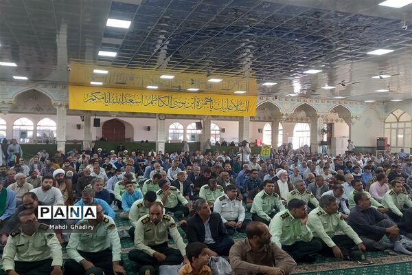 حضور مدافعان امنیت در نماز جمعه، کاشمر