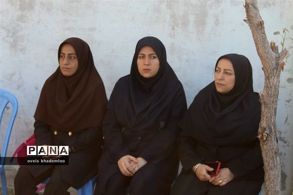 مراسم آغاز امامت امام زمان در دبستان شهیدان حجازی گلوگاه