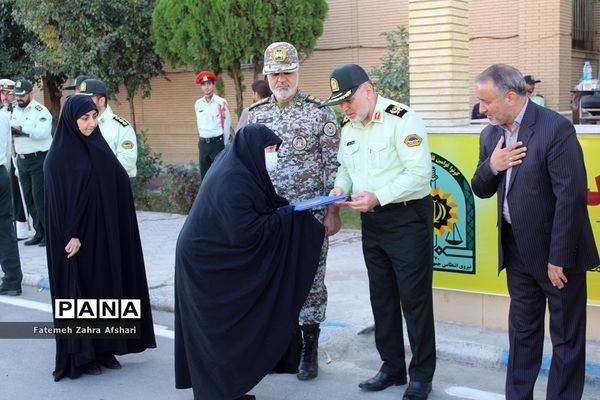 صبحگاه مشترک یگان‌های نمونه نیروهای مسلح استان سمنان