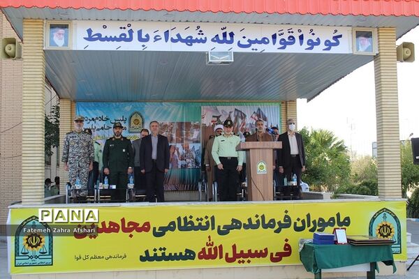 صبحگاه مشترک یگان‌های نمونه نیروهای مسلح استان سمنان