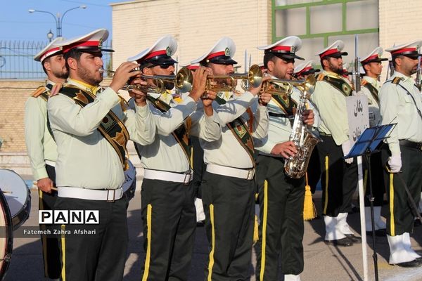 صبحگاه مشترک یگان‌های نمونه نیروهای مسلح استان سمنان