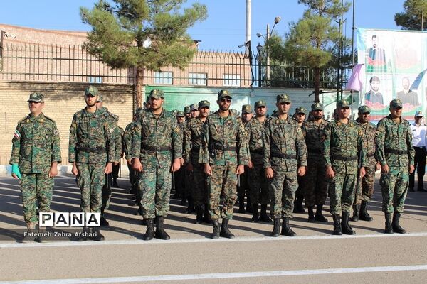 صبحگاه مشترک یگان‌های نمونه نیروهای مسلح استان سمنان
