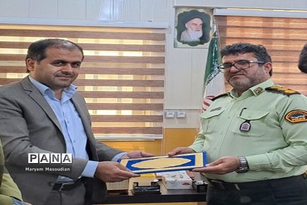 دیدار مدیر آموزش و پرورش شهرستان عسلویه با فرمانده نیروی انتظامی شهرستان