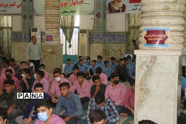 طرح نور چشم، نماز جماعت دانش‌آموزی در شهرستان بهبهان
