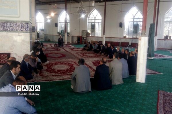 جلسه اخلاق کارگزاران نظام ورونمایی از اتاق عقد در امامزاده سید محمد (ع)کاشمر