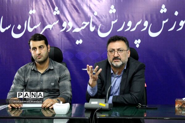 دیدار فرماندهان واحد بسیج پیشگام مدارس با مدیر آموزش و پرورش ناحیه دو ساری