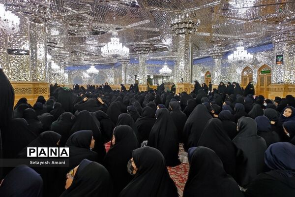 اردوی دبیرستان شاهد ارض اقدس در حرم مطهر رضوی