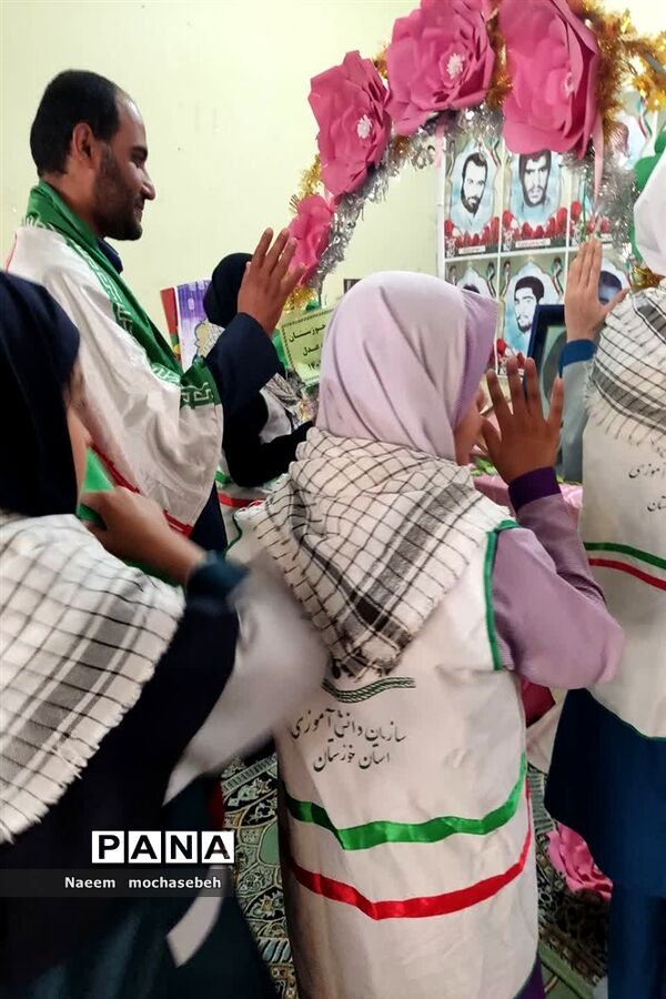 پویش لبیک یا خامنه‌ای در مدارس دخترانه شهرستان شادگان