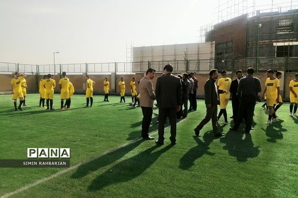 افتتاح زمین چمن دانش‌آموزی در شهرستان پردیس