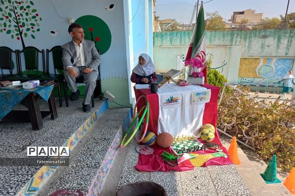 برگزاری مراسم افتتاحیه المپیاد ورزش درون‌مدرسه‌ای در دبستان نجمه فیروزکوه