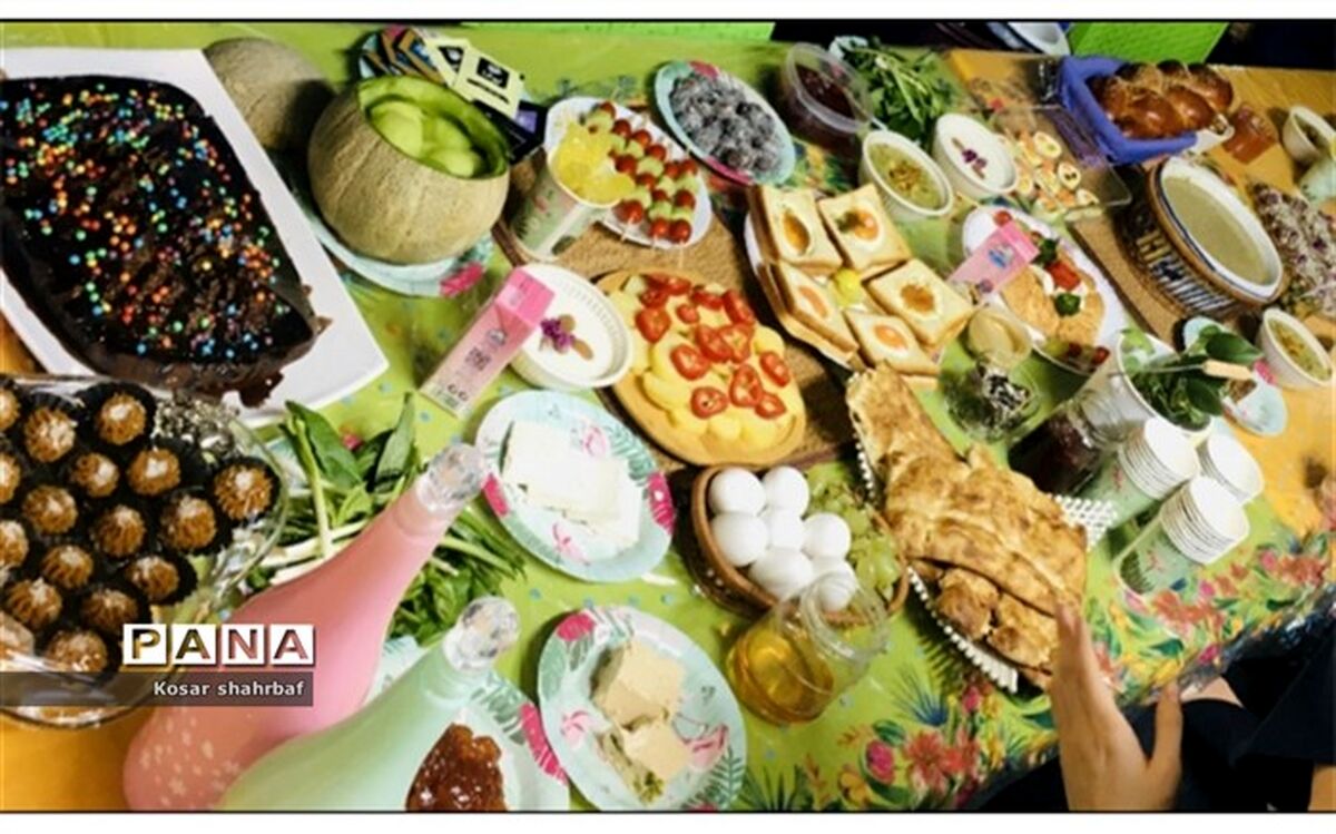 پهن شدن سفره صبحانه سالم در فرزانگان ۴