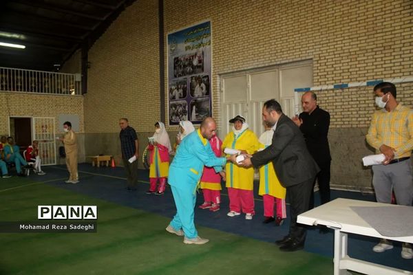 اجرای برنامه‌های ورزشی درموسسه خیریه معلولان ریحانه اسلامشهر