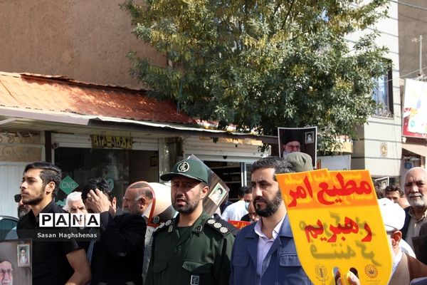 راهپیمایی مردم اسلامشهردرمحکومیت جنایت اخیراستکبارجهانی