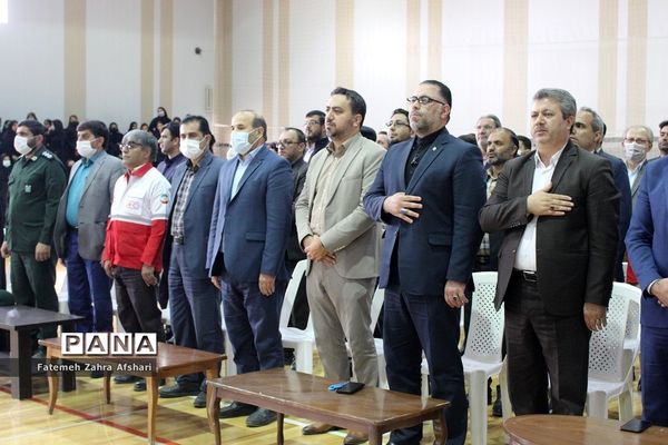 رزمایش استانی پدافند غیرعامل در مدرسه امامی سمنان