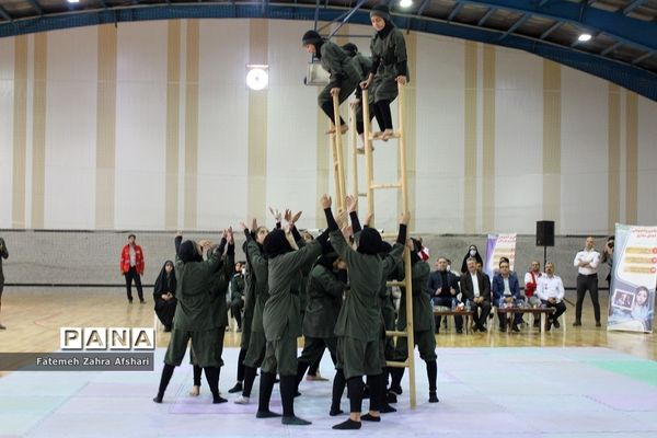 رزمایش استانی پدافند غیرعامل در مدرسه امامی سمنان