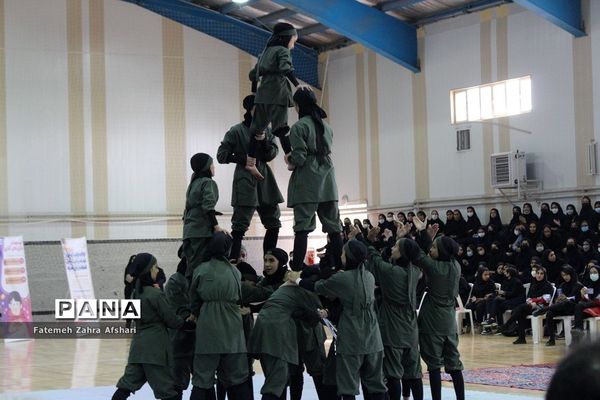 رزمایش استانی پدافند غیرعامل در مدرسه امامی سمنان