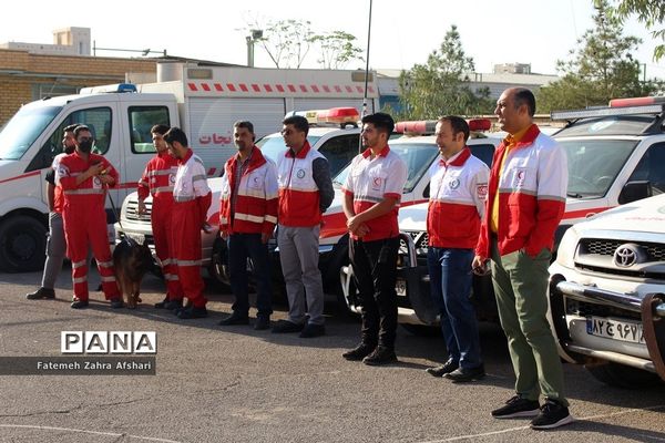 رزمایش استانی پدافند غیرعامل در مدرسه امامی سمنان