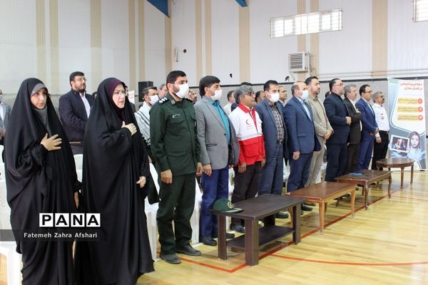 رزمایش استانی پدافند غیرعامل در مدرسه امامی سمنان