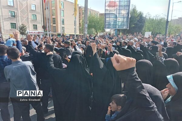راهپیمایی مردم ملارد به مناسبت حادثه تروریستی شهدای حرم شاهچراغ (ع)