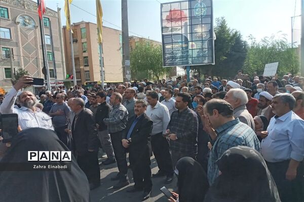 راهپیمایی مردم ملارد به مناسبت حادثه تروریستی شهدای حرم شاهچراغ (ع)