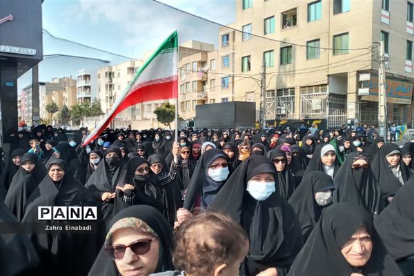 راهپیمایی مردم ملارد به مناسبت حادثه تروریستی شهدای حرم شاهچراغ (ع)