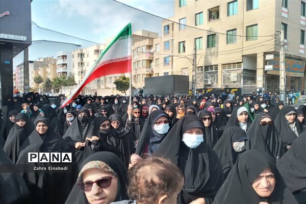 راهپیمایی مردم ملارد به مناسبت حادثه تروریستی شهدای حرم شاهچراغ (ع)