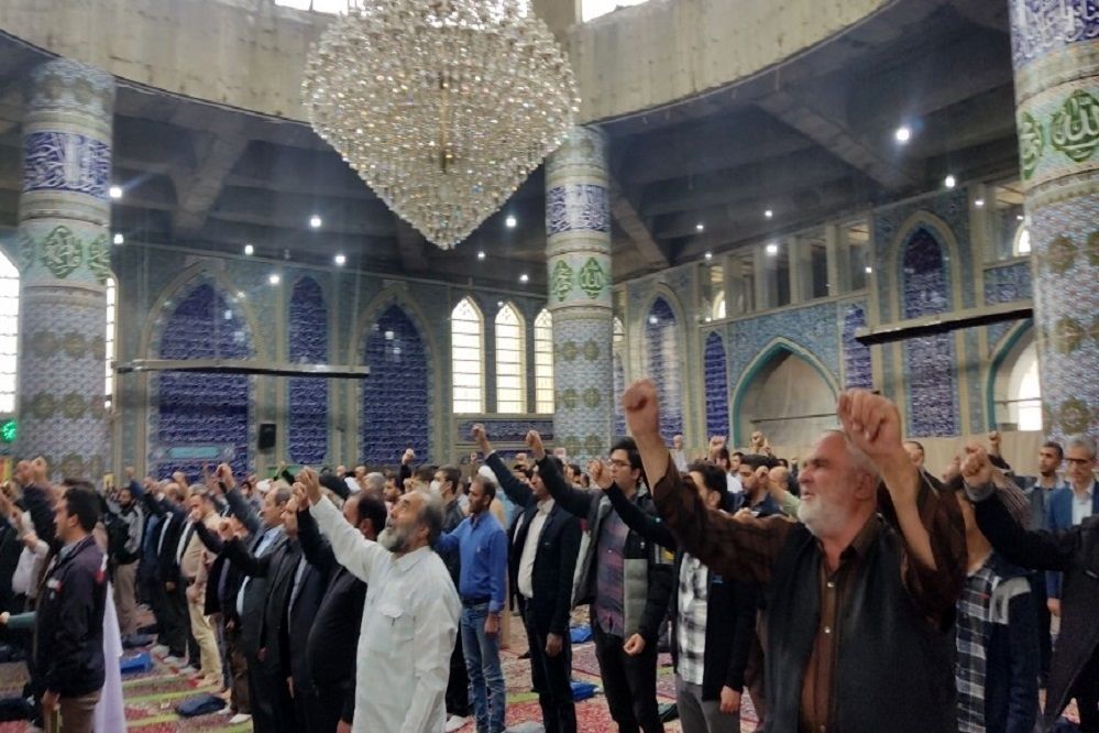 عزاداری و اعلام انزجار مردم خرمدره در پی حادثه تروریستی حرم شاهچراغ(ع)