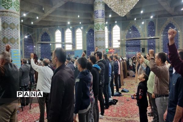 عزاداری و اعلام انزجار مردم خرمدره در پی حادثه تروریستی حرم شاهچراغ(ع)