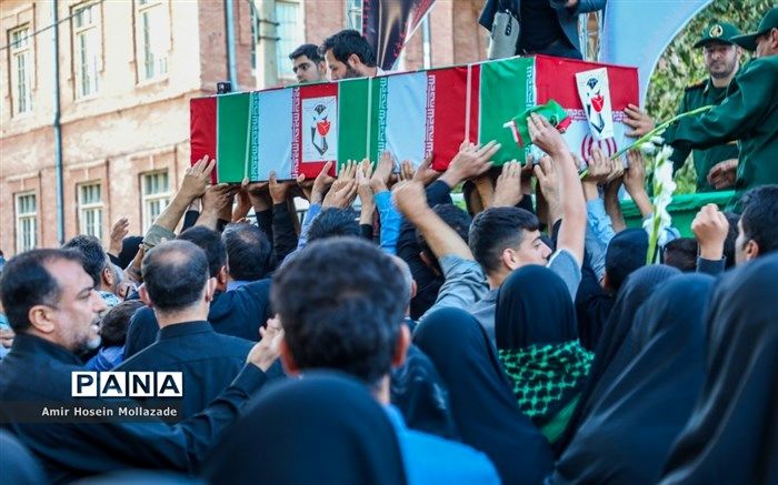 ‌تشییع پیکر شهدای حرم شاهچراغ