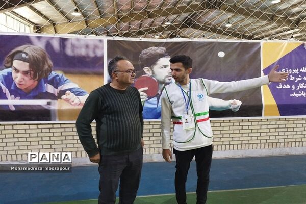 برگزاری مسابقات ورزشی تنیس روی میز در صفادشت