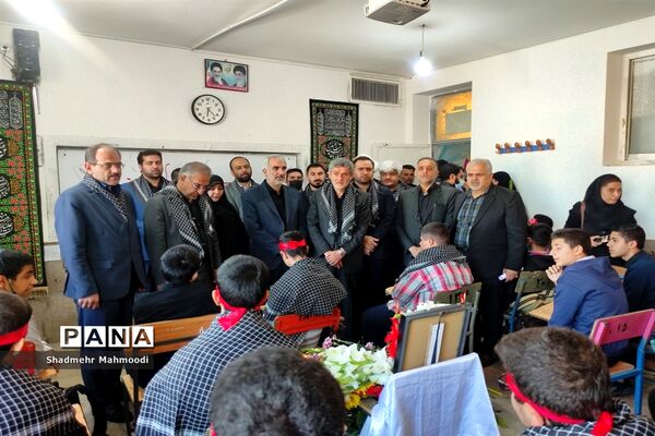آیین گلباران کلاس درس دانش‌آموز شهید‌شیرازی با حضور وزیر آموزش و پرورش