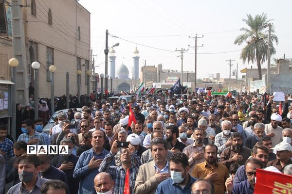تشییع پیکر پاک دو شهید حادثه تروریستی شاهچراغ در بهبهان