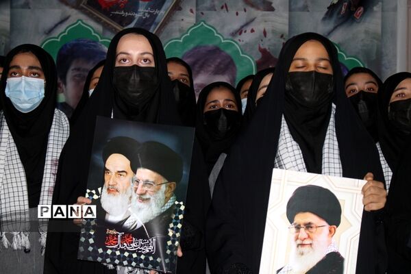 مراسم گرامیداشت دانش‌آموزان شهید جنایت تروریستی حرم مطهر احمد بن موسی شاهچراغ در بوشهر