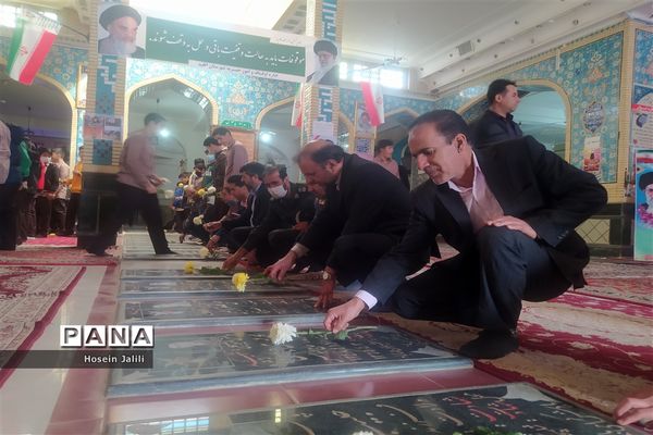 غبارروبی گلزار شهدای شهرستان اقلید