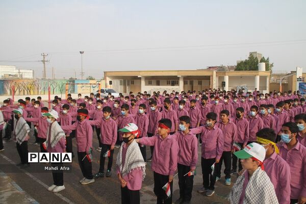 نواخته شدن زنگ استکبار ستیزی در مدارس شهرستان بهبهان