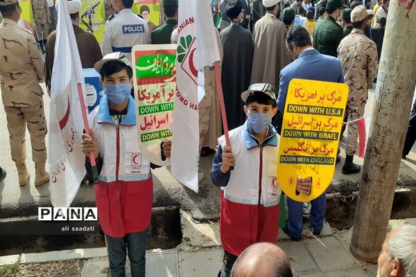 راهپیمایی 13 آبان در شهرستان کلات خراسان رضوی