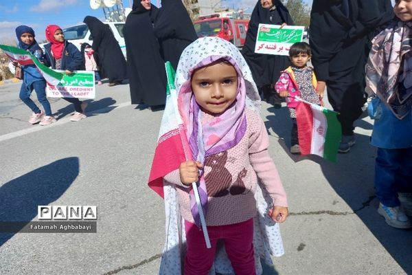 حضور پرشور مردم شهرستان بن در راهپیمایی 13آبان