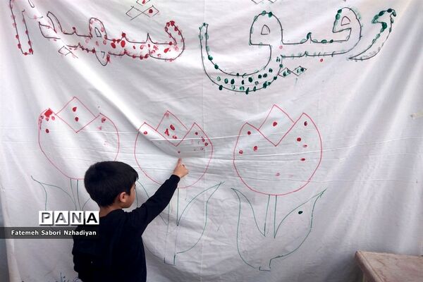 برپایی موکب سازمان دانش‌آموزی ناحیه ۳ در حرم مطهر شاهچراغ (ع)