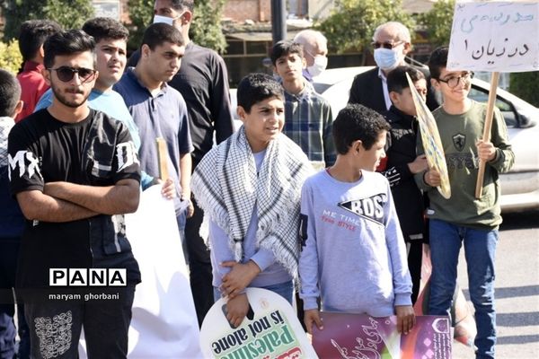 راهپیمایی روز دانش‌آموز در بهنمیر