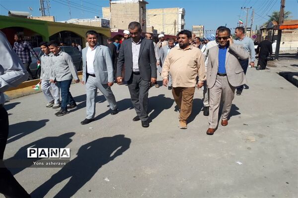 راهپیمایی ۱۳ آبان در شادگان