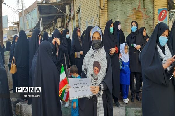 اهوازی‌ها در راهپیمایی ۱۳ آبان حماسه آفریدند