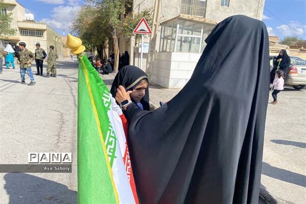 راهپیمایی 13 آبان در شهرستان آباده