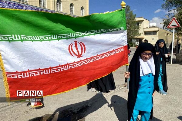 راهپیمایی 13 آبان در شهرستان آباده