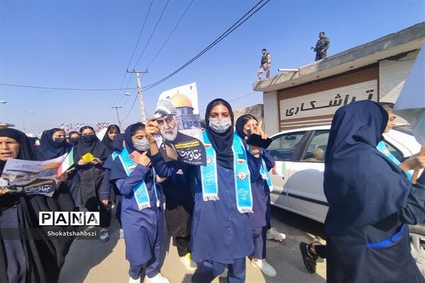 راهپیمایی ۱۳ آبان در هندیجان