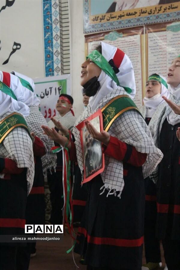 راهپیمایی روز دانش‌آموز در گلوگاه