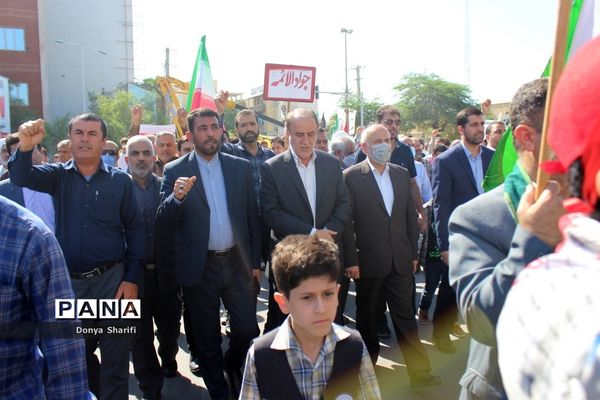 راهپیمایی یوم الله 13 آبان در بوشهر