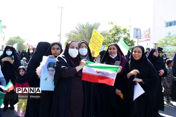 راهپیمایی یو‌م‌الله 13 ابان در بوشهر -2